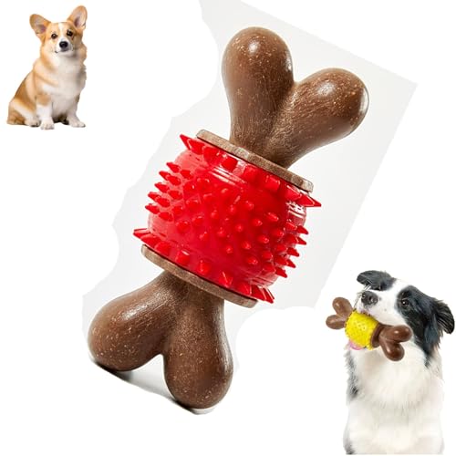KIEYIQE Hölzerne Alternative Hundestock, umweltfreundliches Kauenspielzeug für Aggressive Kauen, Holzkaustab für Hund, Welpen-Zahnen-Spielzeug, unzerstörbare Hundeknochenspielzeug, Zahnpflege (Red) KIEYIQE Hölzerne Alternative Hundestock, umweltfreundliches Kauenspielzeug für Aggressive Kauen, Holzkaustab für Hund, Welpen-Zahnen-Spielzeug, unzerstörbare Hundeknochenspielzeug, Zahnpflege (Red) von KIEYIQE