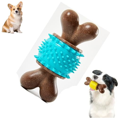 KIEYIQE Hölzerne Alternative Hundestock, umweltfreundliches Kauenspielzeug für Aggressive Kauen, Holzkaustab für Hund, Welpen-Zahnen-Spielzeug, unzerstörbare Hundeknochenspielzeug, Zahnpflege (Blue) KIEYIQE Hölzerne Alternative Hundestock, umweltfreundliches Kauenspielzeug für Aggressive Kauen, Holzkaustab für Hund, Welpen-Zahnen-Spielzeug, unzerstörbare Hundeknochenspielzeug, Zahnpflege (Blue) von KIEYIQE