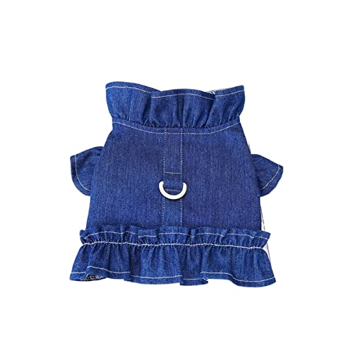 Haustierkleidung Kleine und mittlere Hundeweste Welpengeschirr Hund (Color : Navy Blue, Size : M) von KIKBAX