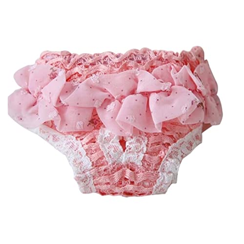 Pet Dog Pants Panties Female Dog Panties Shorts Unterwäsche Lace Edge Pet Pants (Color : 2, Size : L) von KIKBAX