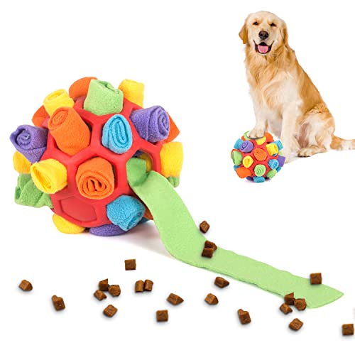 KIKIGOAL Foraging Snuffle Ball für Hunde, Snuffle Toy Bite Resistant Treat Dispenser Spielzeug Interaktive Bereicherung Spielzeug für kleine Haustier Welpen Hunde Intellektuelle Ausbildung von KIKIGOAL