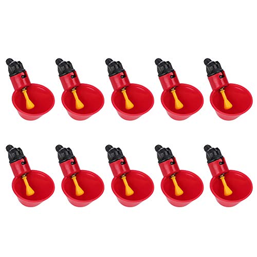 10pcs Hühnchen Automatisch, 10pcs Brütet Automatisch Trinkwasserschale Wachteltrinker Wasserschale Brunnen & Wasserer Vogel Rot Hühner Wasserwerkzeugkäfig -Zubehör Käfig Zubehör 10pcs Hühnchen Automatisch, 10pcs Brütet Automatisch Trinkwasserschale Wachteltrinker Wasserschale Brunnen & Wasserer Vogel Rot Hühner Wasserwerkzeugkäfig -Zubehör Käfig Zubehör von KIMISS