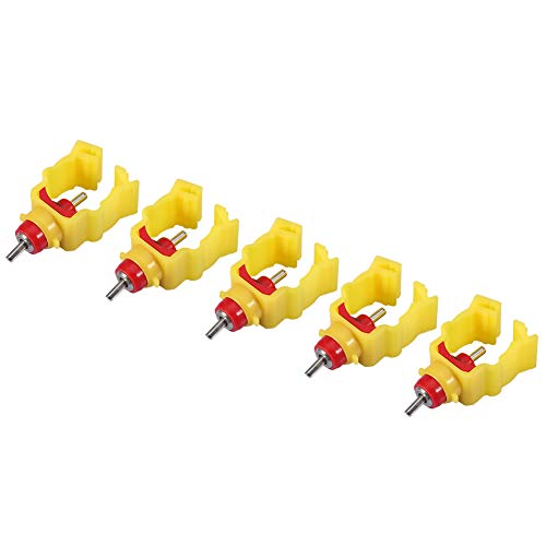 20pcs/Pack Automatisches Hühnchen, Feeder 20pcs Pack Water Nippel Trinker Feeder Nippel Enten Geflügel Hens Schraube Getränkespender 25 Mm Trinken für Rohr (4 Rohr (20 mm Durchmesser)) von KIMISS