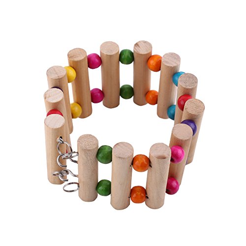 3Size Haustier, Klettern Swing Leiter Holz Käfig Spiel Bridge Stufen Leitern Barschspielzeug für Sittich Conure COC L Accessoires Übungsspielzeug Maus Ratten Hamster Papageienspielzeug (L (13steps 3Size Haustier, Klettern Swing Leiter Holz Käfig Spiel Bridge Stufen Leitern Barschspielzeug für Sittich Conure COC L Accessoires Übungsspielzeug Maus Ratten Hamster Papageienspielzeug (L (13steps von KIMISS