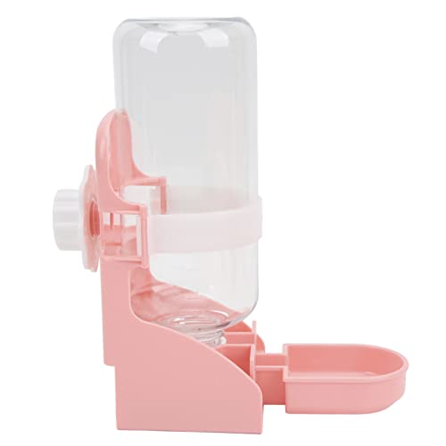 Automatische Hasenwasserflasche und Kleines Haustierhänge -Wasserspender - 500 Ml/17 Unzen für Chinchilla, Meerschweinchen, Igel, Frettchen, kein Design (Rosenate) von KIMISS