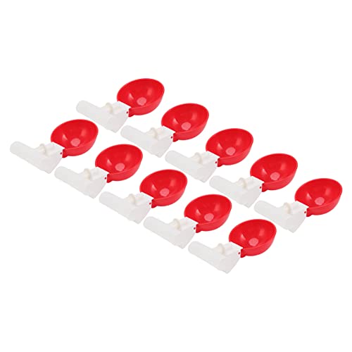 Automatische Hühnerwassererbecher für Geflügel - 10 Set Chicken Trinkbecher - Großes Hühnerwässerungssystem (G3/4) von KIMISS