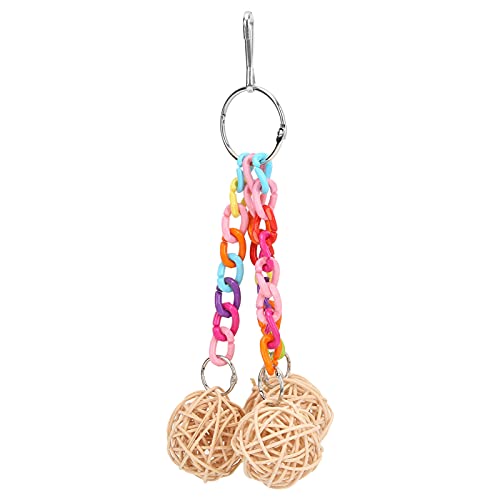 Birds Rattan, Papageienballspielzeug -Acryl -Biss -Widerstandsbällchen Primärfarbe Vögel mit Spielzeug, die Zur Ketten -Sichtweite Wellensittich Dekoration Hängen Birds Rattan, Papageienballspielzeug -Acryl -Biss -Widerstandsbällchen Primärfarbe Vögel mit Spielzeug, die Zur Ketten -Sichtweite Wellensittich Dekoration Hängen von KIMISS
