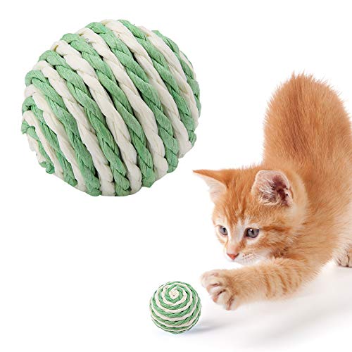 Buntes Katzenspielzeug-Ball-Set – 5 Stück Natürliche Kokosfaserbälle für Katzen, Zufällige Farben, Umweltfreundliche Interaktive Spielzeit für Kätzchen und Erwachsene Katzen Buntes Katzenspielzeug-Ball-Set – 5 Stück Natürliche Kokosfaserbälle für Katzen, Zufällige Farben, Umweltfreundliche Interaktive Spielzeit für Kätzchen und Erwachsene Katzen von KIMISS