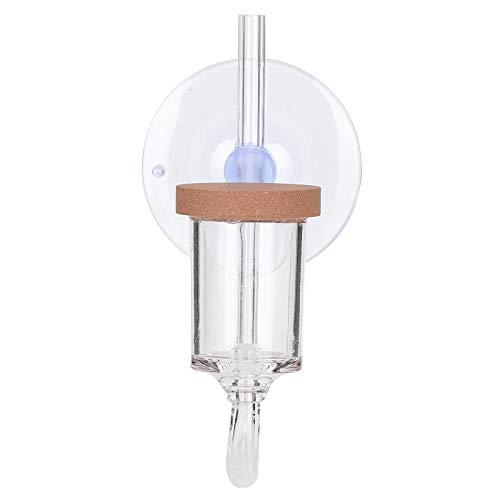 CO2-Diffusor für Aquarien – Transparenter CO2-Blasenzähler – Wasserpflanzen-Kohlenstoff-Dosiersystem – Hocheffizienter CO2-Zerstäuber und Diffusor für Gesundes Wasserwachstum (L) von KIMISS