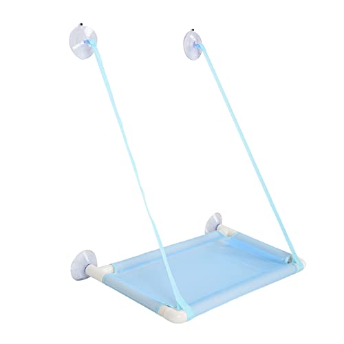 Fenstermontierte Katzenhängematte mit Saugnäpfen, Platzsparende Hängematte, Bequeme, Atmungsaktive Sitzstangen, Waschbares Bett für Rundum-Sonnenbad, Einfache Installation, von KIMISS