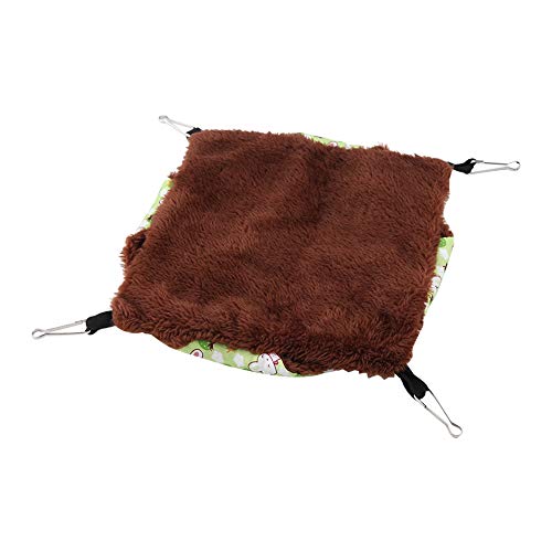 Gemütliche Doppellagige Hängematte für Zuckergleiter, Eichhörnchen und Hamster – Isolierter Schlafsack Zum Aufhängen – Perfektes Haustierbett für Kleine Tiere (35 * 35) von KIMISS