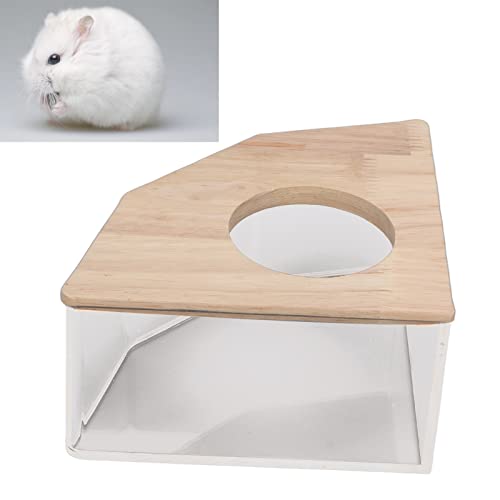 Hamster-Badebox, Acryl-Safe-Sand-Badezimmer-Sandkasten, Hamster-Sandbad, Rechtwinkliger Lüfter, Rennmaus-Lüfter, für Kleine Haustiere von KIMISS