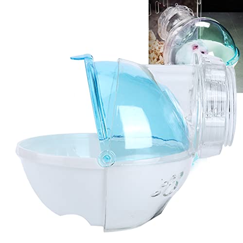Hamster-Drahtkäfig mit Badesandkasten – Perfekte Badezimmer-Katzentoilette für Kleine Haustiere | Ideal für Hamster, Mäuse und Andere Kleine Nagetiere (Blue) von KIMISS