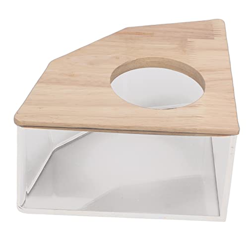 Hamster-Sand-Badebox – Runder Fächerförmiger Badesandbehälter für Kleine Haustiere – Idealer Hamster-Badebereich für Saubere und Glückliche Haustiere Hamster-Sand-Badebox – Runder Fächerförmiger Badesandbehälter für Kleine Haustiere – Idealer Hamster-Badebereich für Saubere und Glückliche Haustiere von KIMISS