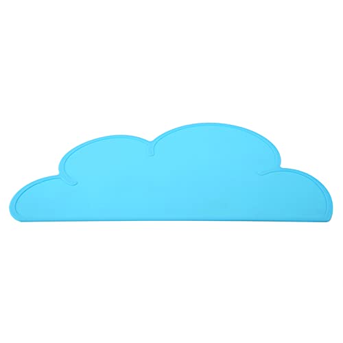 Haustier Fütterungsnahrungsmatte, Cloun Dish Bowl Klangform Matte Hunde Welpe Silikonmatten Wasserdicht (Blue) von KIMISS