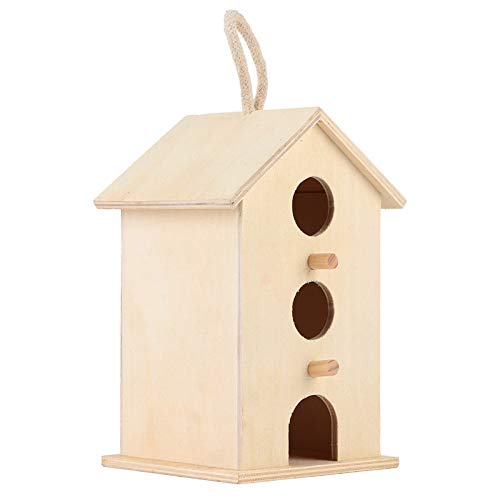 Hölzerner Vogelhaus-Nistkasten aus Holz Zum Aufhängen von Vogelhausnestern, Zubehör für Brutkästen Im Garten Im Freien, Vogelhaus mit Holzmaterial, Ideales Vogelhaus Zum Nisten Hölzerner Vogelhaus-Nistkasten aus Holz Zum Aufhängen von Vogelhausnestern, Zubehör für Brutkästen Im Garten Im Freien, Vogelhaus mit Holzmaterial, Ideales Vogelhaus Zum Nisten von KIMISS