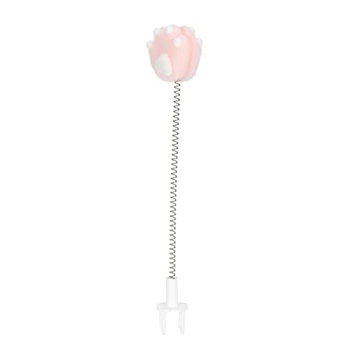 Interaktiver Katzenspielzeugstab mit Kaktus- und Fischdesign – Katzenkratzbrett und Katzenmassagegerät – Ansprechendes Haustierspielgerät für Katzen (Katzenpfote rosa) von KIMISS