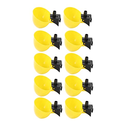 KIMISS 10 PCs Automatic Bird Waterer - Große Kapazität PP Material Vogelwassertrinker für Hühnchen & Wachteln - Einfach zu Reinigende Haustier Vogelversorgung KIMISS 10 PCs Automatic Bird Waterer - Große Kapazität PP Material Vogelwassertrinker für Hühnchen & Wachteln - Einfach zu Reinigende Haustier Vogelversorgung von KIMISS