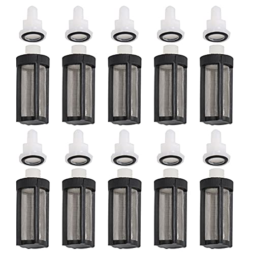 KIMISS 10 Stücke Edelstahl, 10 Prozent Aquarium Wasser Tauchpumpe Filtration Mesh Stahl Filter Nettozubehör Fischtanks Reinigungsbildschirme S ER -Schlauch für 7 Mm 8 Pumpen von KIMISS
