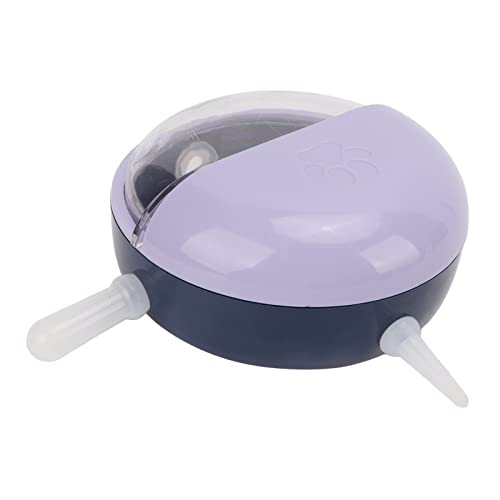 KIMISS 180 Ml Silikon-Welpe, Kätzchen-Nippel-Futterspender, Biomimetische Haustiermilch, Pflegezubehör, Sicherheitsabdeckung für Kätzchen, Welpen, Kaninchen, Lamm (Purple) von KIMISS