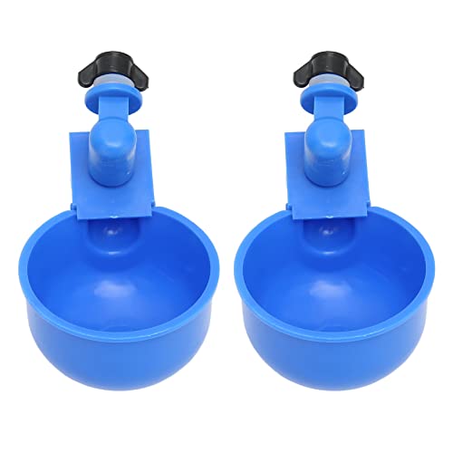 KIMISS 2PCS Automatische Hühnerwasserbecher - Hosenheizwasserfuttermittel Zur Einfachen Installation und Verwendung in Farmen und Geflügelzucht von KIMISS