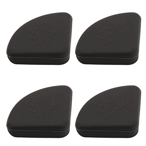 KIMISS 30pcs Soft Silicon Corner Möbel Guards - Edge Security Stoßstangen für Baby -Proofing, Sicheres Schlankes Design, Einfache Klebstoffinstallation Zum Schutz des Haushalts (Black) von KIMISS