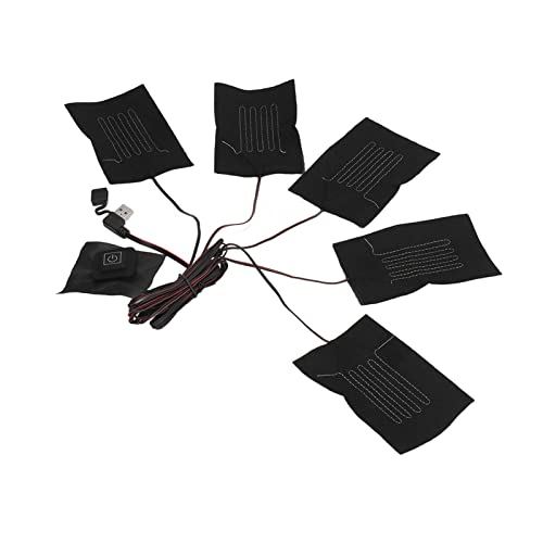 KIMISS 5 in 1 USB Erhitzte Westekissen - Wasserdichtes Elektrisches Heizkissen mit 3 Einstellbaren Temperatureinstellungen für Einen Verstärkten Komfort von KIMISS