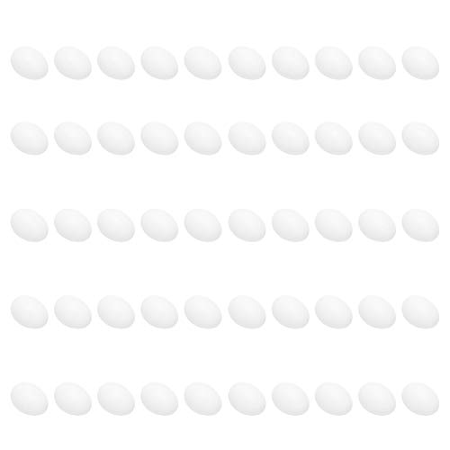 KIMISS 50pcs Kunststoff Gefälschte Taubeneier - Realistische Simulation Eier Zum Schlüpfen und Zuchtversorgungen für Vögel KIMISS 50pcs Kunststoff Gefälschte Taubeneier - Realistische Simulation Eier Zum Schlüpfen und Zuchtversorgungen für Vögel von KIMISS