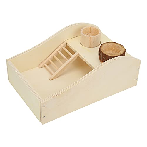 KIMISS Badebox aus Holz für Hamster, Kaninchen und Meerschweinchen – Badesand und Futterbox für Kleintiere, für Nagetierhygiene und Komfort KIMISS Badebox aus Holz für Hamster, Kaninchen und Meerschweinchen – Badesand und Futterbox für Kleintiere, für Nagetierhygiene und Komfort von KIMISS