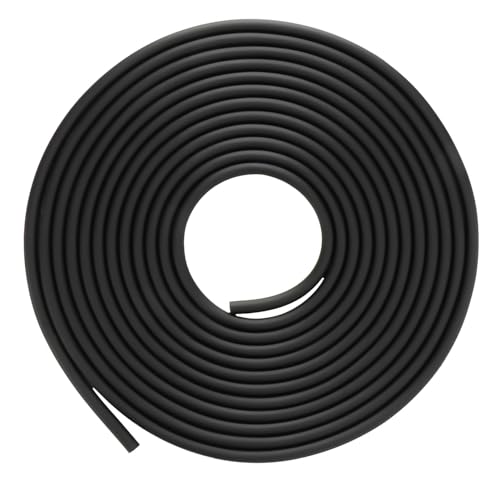 KIMISS Flexibler Aquariumluftschlauch für Fischtank - Sauerstoffrohr mit & Haltbarkeit (Black) von KIMISS