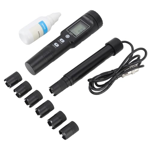KIMISS Gelöster Sauerstoffmesser mit Abnehmbarer Sonde & Digital Display | Aquarium -Sauerstoffsensor für Süßwasser- und Salzwasser Aquakultur, La Tory, Schwimmbäder (Ohne Hintergrundbeleuchtung) von KIMISS
