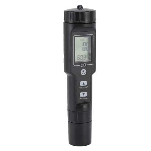 KIMISS Gelöster Sauerstoffmesser mit Abnehmbarer Sonde & Digital Display | Aquarium -Sauerstoffsensor für Süßwasser- und Salzwasser Aquakultur, La Tory, Schwimmbäder (mit Hintergrundbeleuchtung) von KIMISS