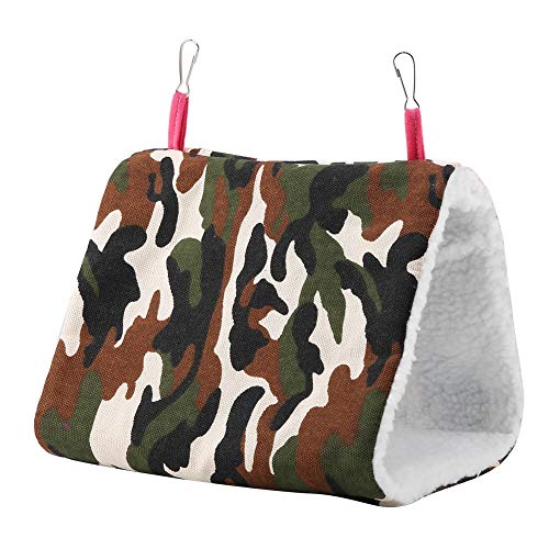 KIMISS Hängematte Haustier Vögel, Betthaus Fuzzy Plüsch Winter Warmer Vogel Weich (Green) von KIMISS