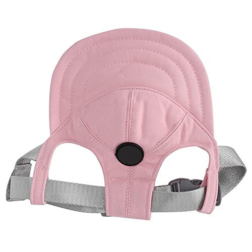 KIMISS Hund Baseball, Hüte Outdoor Hut Sunbonnet Sunhat Cap Verstellbares Kinngurt Baumwolloutfit mit Ohrlöchern für Welpen Kleine Hunde L Stoff Haustier Sonnenschutzzubehör (M) von KIMISS
