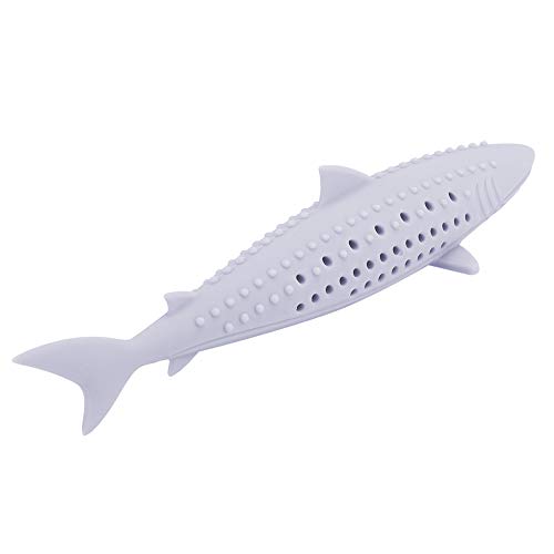 KIMISS Interaktive Katzenfische, Formkauen Spielzeug Silikon Pet Catnip Molar Zähne Reinigungssimulation Juguetes para Gato Rosa Spielzeug () Training (Purple) von KIMISS