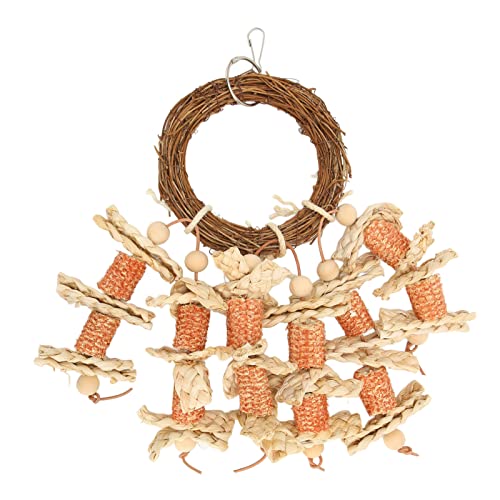 KIMISS Kauspielzeug aus Holz, Kauspielzeug für Vögel aus Holz, Schaukel-Maiskolben, Kletter-Übungsspielzeug, Vogelschaukeln, Barschbiss für Wellensittiche, Turteltauben, Sittiche KIMISS Kauspielzeug aus Holz, Kauspielzeug für Vögel aus Holz, Schaukel-Maiskolben, Kletter-Übungsspielzeug, Vogelschaukeln, Barschbiss für Wellensittiche, Turteltauben, Sittiche von KIMISS