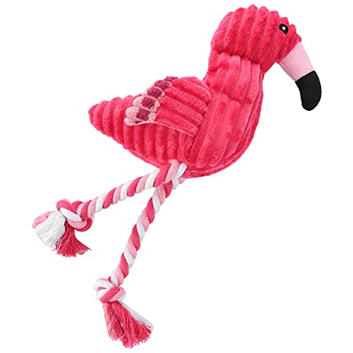 KIMISS Kauspielzeug für Hunde – Plüsch-Flamingo-Quietschspielzeug für Training und Zahnreinigung, Ideal für Mittlere und Große Rassen, Baumwollseil, Ideal Zum Tauziehen KIMISS Kauspielzeug für Hunde – Plüsch-Flamingo-Quietschspielzeug für Training und Zahnreinigung, Ideal für Mittlere und Große Rassen, Baumwollseil, Ideal Zum Tauziehen von KIMISS