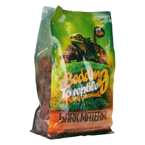 KIMISS Nommo Reptiliensubstrat – Einstreu aus Natürlicher Rinde für Schildkröten – Umweltfreundliches Material für den Lebensraum von Schildkröten – NC-03 (kleine Partikel) von KIMISS