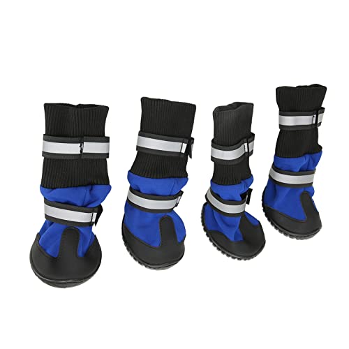 KIMISS Pet Booties, 4 Stück Hundestiefel, Wasserdicht, Reflektierend, Atmungsaktiv, Schuhe, Bequeme Rutschfestigkeit und Protektoren, Verschleißfest, Hoch Oben für Drinnen und Draußen, KIMISS Pet Booties, 4 Stück Hundestiefel, Wasserdicht, Reflektierend, Atmungsaktiv, Schuhe, Bequeme Rutschfestigkeit und Protektoren, Verschleißfest, Hoch Oben für Drinnen und Draußen, von KIMISS