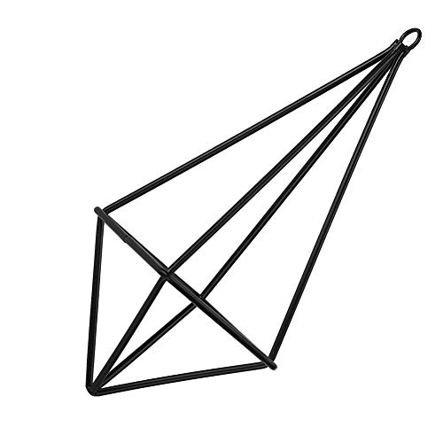 KIMISS Quadrilateral Air Plant Halter - Elegant Hängende Tillandsia -Rack für Zimmerdekor (Black) von KIMISS