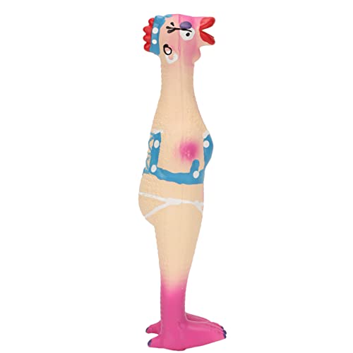 KIMISS Quietschendes Piratenhuhn-Hundespielzeug aus Latex – Lustig Klingendes Kauspielzeug – Urkomisches Flughuhn – Zum Kauen und Spielen (OK, Huhn) von KIMISS