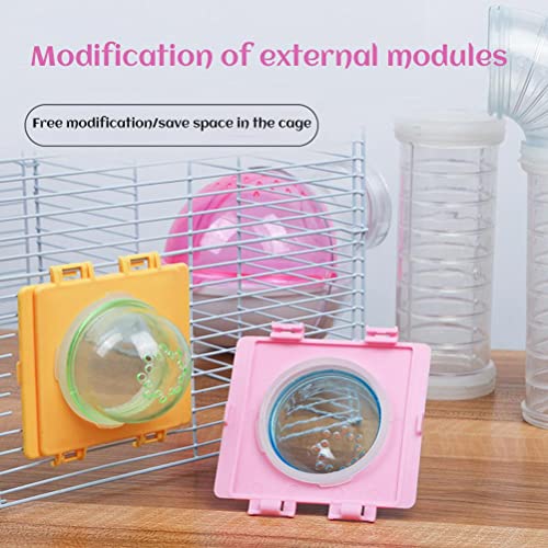 KIMISS Transparente Hamsterrohre Set - DIY -Anschluss Tunnelspur für Kleine Haustiere Lustige Käfigspielzeug für Hamster und Ratten (Sortierte Farbe) von KIMISS