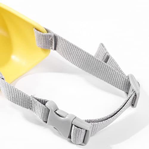 KIMISS Weiche Anti -Bite -Enten Mund Form Hundemundmund Niedliche und Bequeme Silikonabdeckungen für Trainings und Verhaltenskorrektur (Yellow #00) von KIMISS