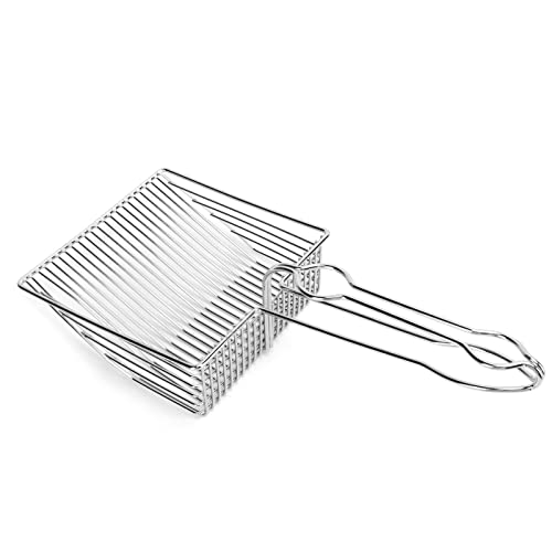 Katzenstreu Schaufel, Edelstahl Kitty Metall Großer Langer Griff Scoops Scooper für Kleine Haustierboxen Reinigen KOT Sifter Schaufel Werkzeug Katzenstreu Schaufel, Edelstahl Kitty Metall Großer Langer Griff Scoops Scooper für Kleine Haustierboxen Reinigen KOT Sifter Schaufel Werkzeug von KIMISS