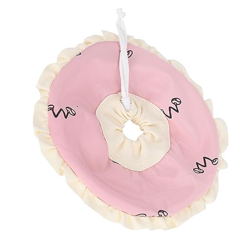 Kleines Haustier Elizabeth, Schützendes Stillhalsband mit Leichten Halsbändern und Zapfen für Meerschweinchen, Zuckergleiter, Größe L, Elisabethanische Schweine und Hunde von KIMISS