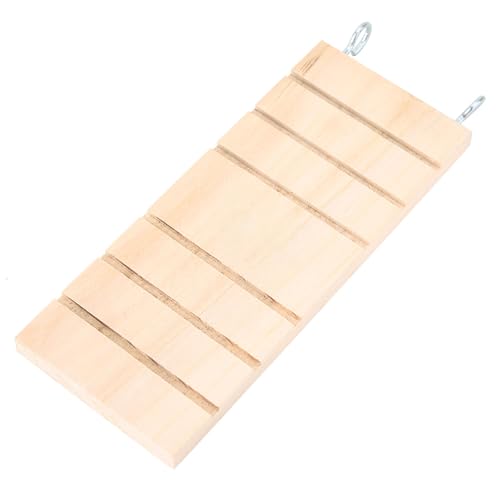 Kletterleiter aus Holz für Kleine Haustiere – Aktivitätsrampe und Spielleiter für Hamster – Zur Bereicherung von Nagetieren und Zum Spielen von KIMISS