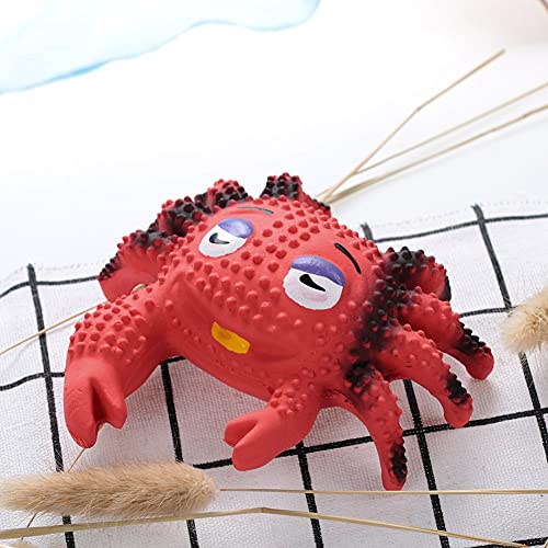 Krabben-, Spinnen- und Seestern-Kauspielzeug aus Latex für Hunde – für Interaktives Spielen, Zahnreinigung und Angstlinderung für Kleine Bis Mittelgroße Hunde (Krabbe) von KIMISS