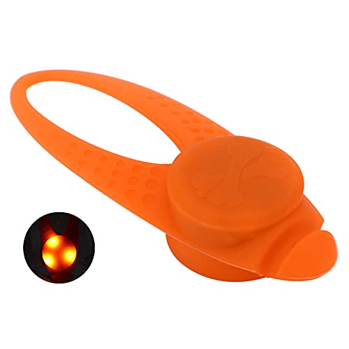 LED-Hundehalsband, Sicherheits-Nachtlicht, Anhänger, Wasserdicht, Halsband, 7,9 X 2,5 cm, Halsband, Halskette, Silikon, Leicht, für Spaziergänge in der Nacht, mit Edelstahl-Clips LED-Hundehalsband, Sicherheits-Nachtlicht, Anhänger, Wasserdicht, Halsband, 7,9 X 2,5 cm, Halsband, Halskette, Silikon, Leicht, für Spaziergänge in der Nacht, mit Edelstahl-Clips von KIMISS
