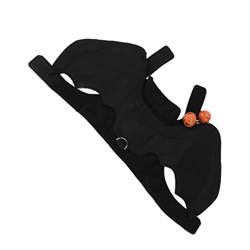 Niedliche Haustier-Katzen-Fledermausflügel für Halloween-Party-Dekoration – Hundehalsband, Leine, Fledermaus-Kostüm-Zubehör für Bezaubernde Haustier-Verkleidung (M) von KIMISS