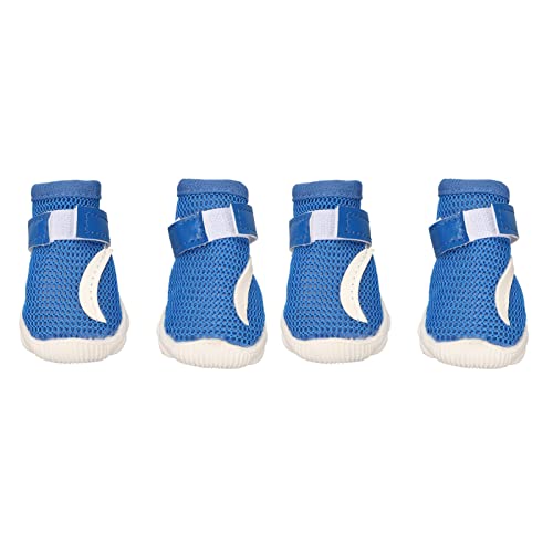 Outdoor-Haustier-Hundeschuhe, rutschfeste Wander-Sneaker – Mesh-Hundeschuhe für Kleine/mittelgroße Hunde – für Sicherheit und Komfort bei Spaziergängen und Abenteuern (Typ 2) von KIMISS